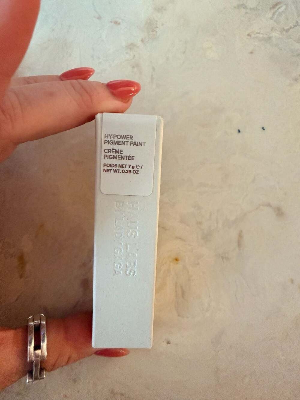 Haus Labs by Lady Gaga Hy-Power Pigment Paint in White Onyx Matte